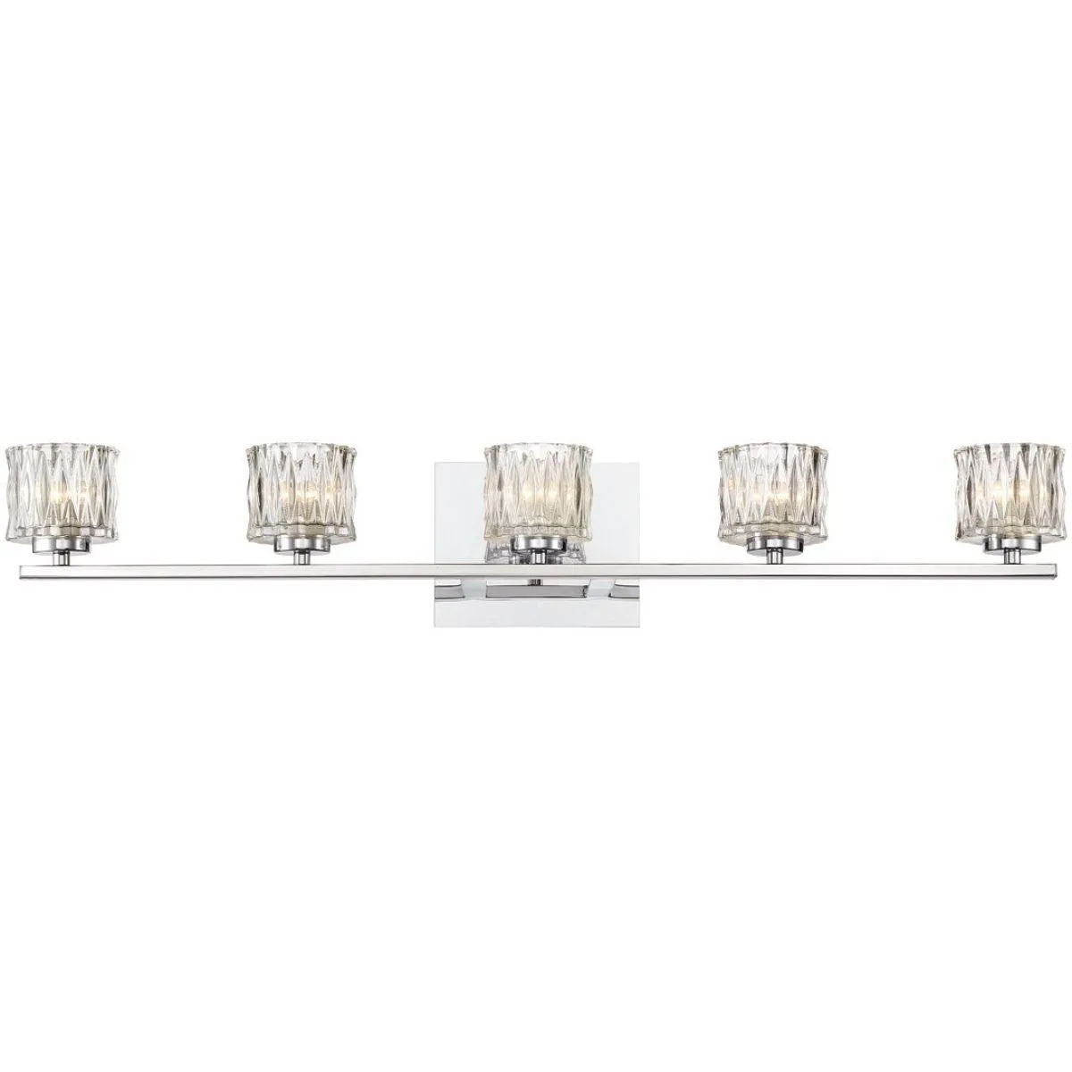 Guelph 32 in. 5 Lights LED Vanity Light Chrome Finish