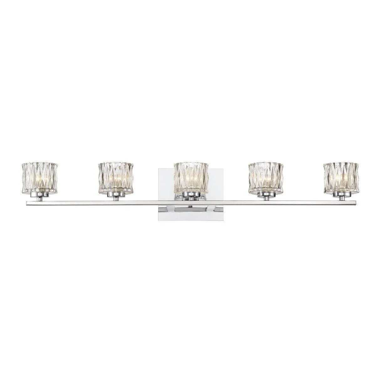 Guelph 32 in. 5 Lights LED Vanity Light Chrome Finish