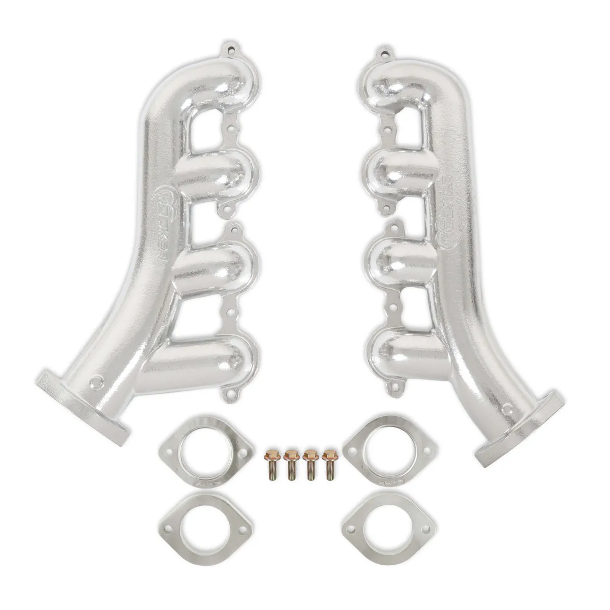 Hooker BlackHeart BlackHeart Exhaust Manifold - Silver Ceramic-Coated - GM LS-Series (Pair)