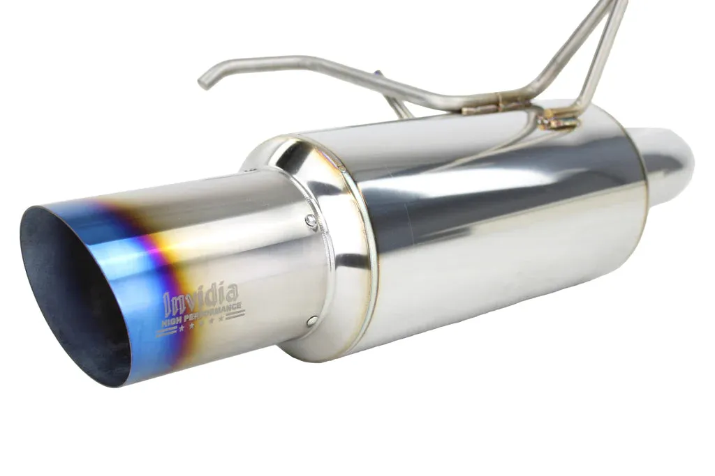 Invidia N1 Exhaust Subaru WRX / STI Sedan (2008-2014) Dual Exit Catback w/ Resonator - Polished or Titanium Blue Tip