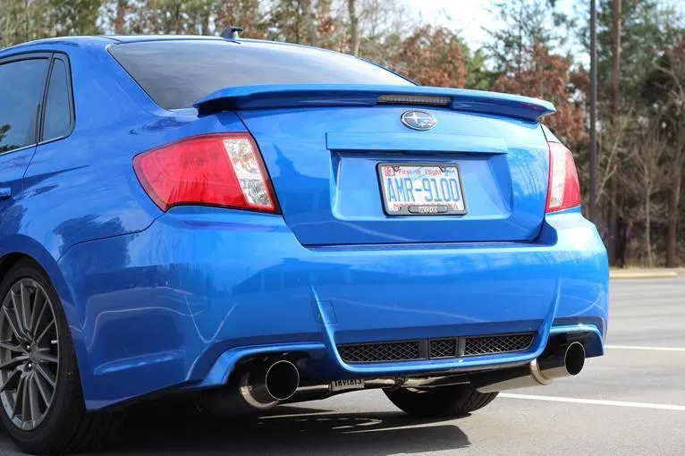 Invidia N1 Exhaust Subaru WRX / STI Sedan (2008-2014) Dual Exit Catback w/ Resonator - Polished or Titanium Blue Tip