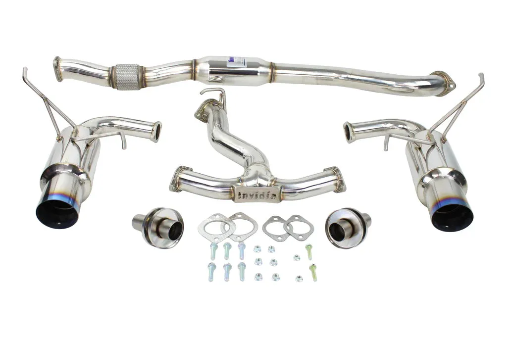 Invidia N1 Exhaust Subaru WRX / STI Sedan (2008-2014) Dual Exit Catback w/ Resonator - Polished or Titanium Blue Tip