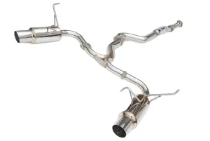 Invidia N1 Exhaust Subaru WRX / STI Sedan (2008-2014) Dual Exit Catback w/ Resonator - Polished or Titanium Blue Tip