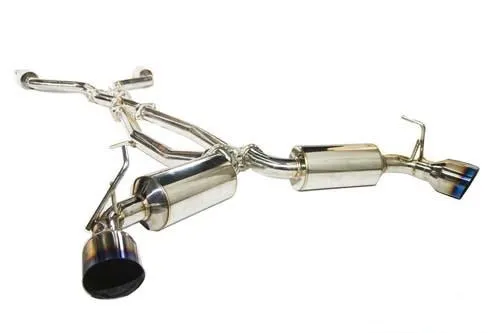 Invidia N1 GT Exhaust Nissan 370Z (2009-2021) Dual Muffler w/ Polished or Blue Titanium Tips