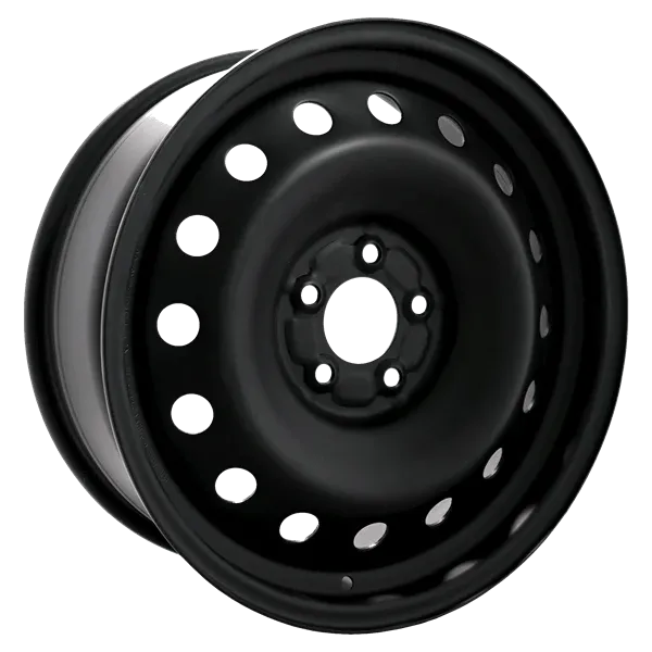Krypton Steel Wheel 15X6 5X114.3 ET 45MM Bore 67.1 Matte Black Steel Rim