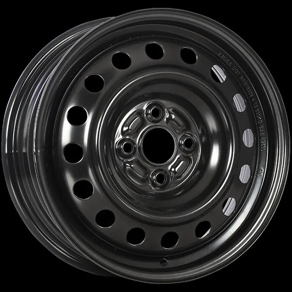 Krypton Steel Wheel 16X6.5 4X100 ET 42MM Bore 60.1 Black ArcticArmor Shield Coat Steel Rim