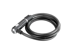 Kryptonite KryptoFlex 1218 Combo Cable Lock, Black 12mm x 180cm (70.9")