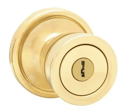 Kwikset Entry Lockset 740A Entry Lockset Polished Brass
