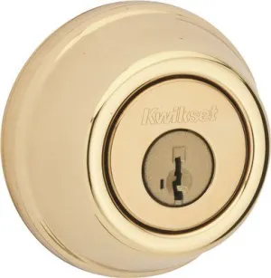 Kwikset Smartkey 785 Double Cylinder Deadbolt Polished Brass