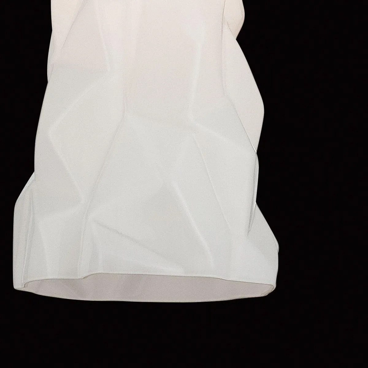 Lazer 7 in. Pendant Light Chrome Finish Opal White