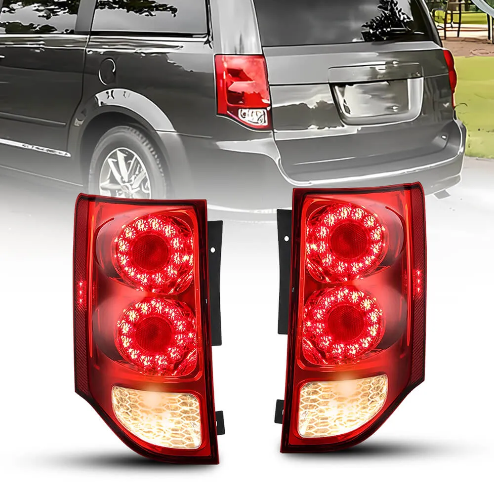 LED Tail Light Assembly Right Side and Left Side Compatible with 2011-2020 Dodge Grand Caravan(Replaces OEM LED ONLY)
