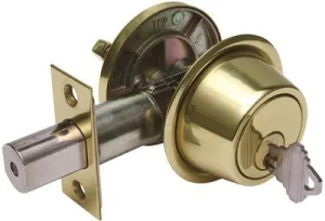 Legend Grade 2 Heavy-Duty Single Cylinder Deadbolt Polished Brass
