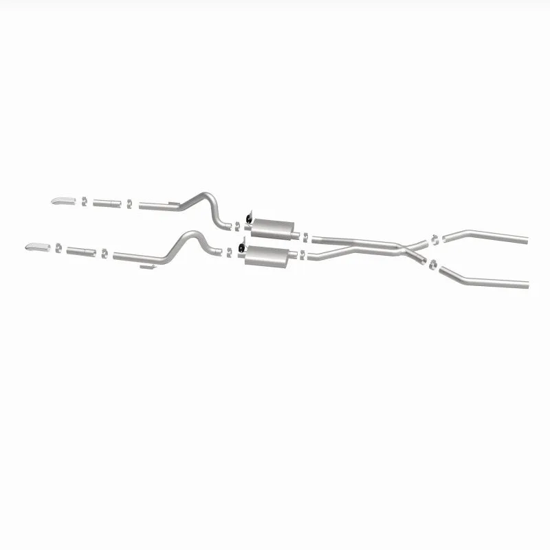 Magnaflow Performance Cat-Back Exhaust System - 2-1/2 in Diameter - 2-3/4 in Tips - Small Block Ford - Ford Mustang 1964-66
