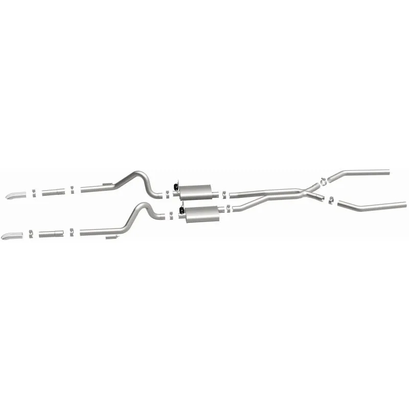 Magnaflow Performance Cat-Back Exhaust System - 2-1/2 in Diameter - 2-3/4 in Tips - Small Block Ford - Ford Mustang 1964-66