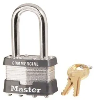 Master Lock No. 1 Steel Laminated Padlock 1-1/2 Inch  Long Shackle Keyed Alike No. 2126