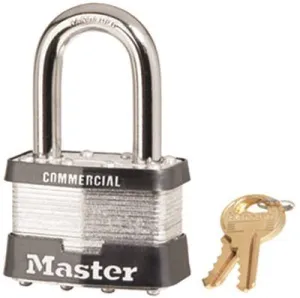 Master Lock No. 5 Steel Laminated Padlock 1-1/2 Inch  Long Shackle Keyed Alike No. A383