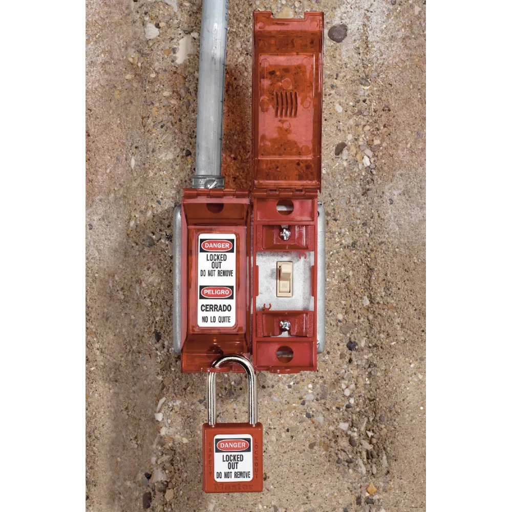 Master Lock Zenex Thermoplastic Safety Padlock - Red