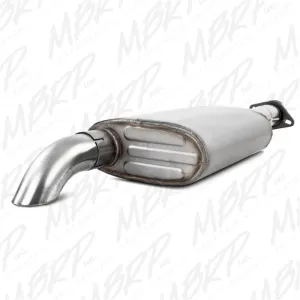 MBRP Cat Back Exhaust System (Single Turndown Exit): Jeep Wrangler TJ Unlimited 2000 - 2006 (2.5L & 4.0L)