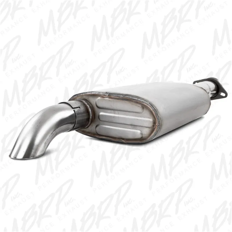 MBRP Cat Back Exhaust System (Single Turndown Exit): Jeep Wrangler TJ Unlimited 2000 - 2006 (2.5L & 4.0L)