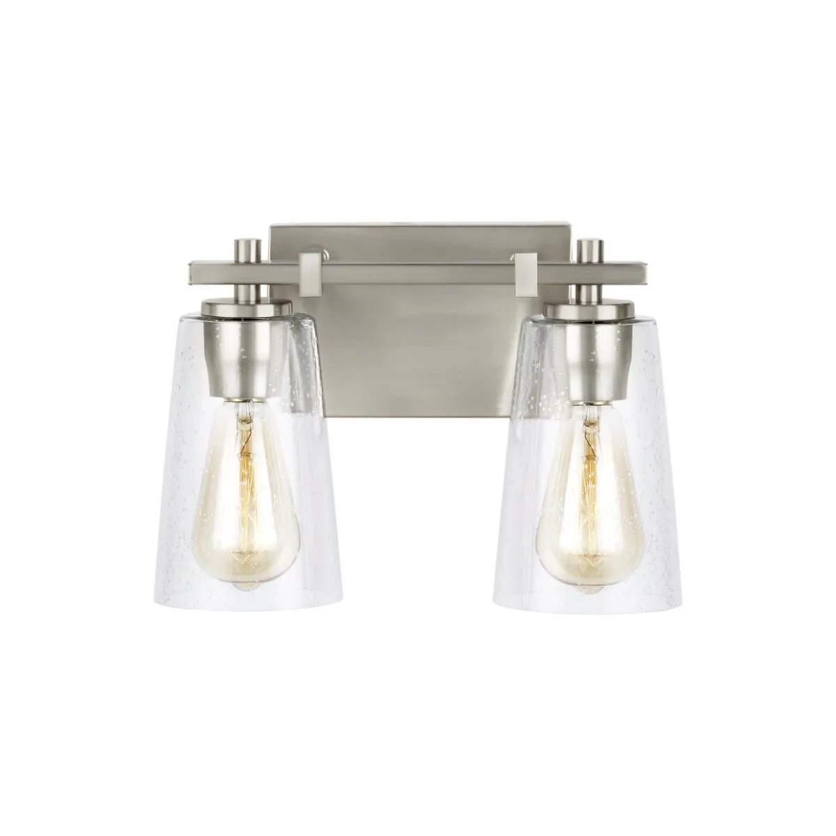 Mercer 13 in. 2 Lights Vanity Light Nickel Finish