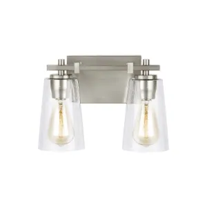 Mercer 13 in. 2 Lights Vanity Light Nickel Finish