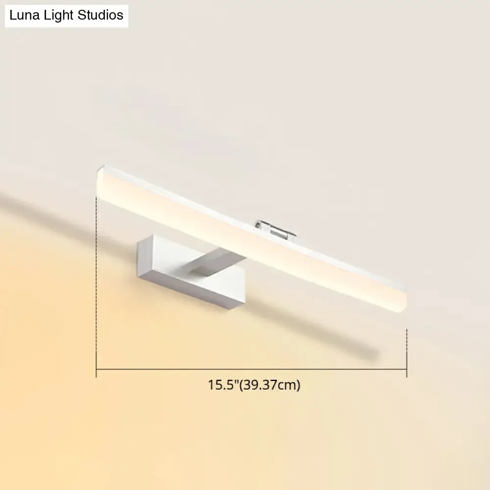 Modern LED Bathroom Mirror Cabinet Light in 3 Color Finishes