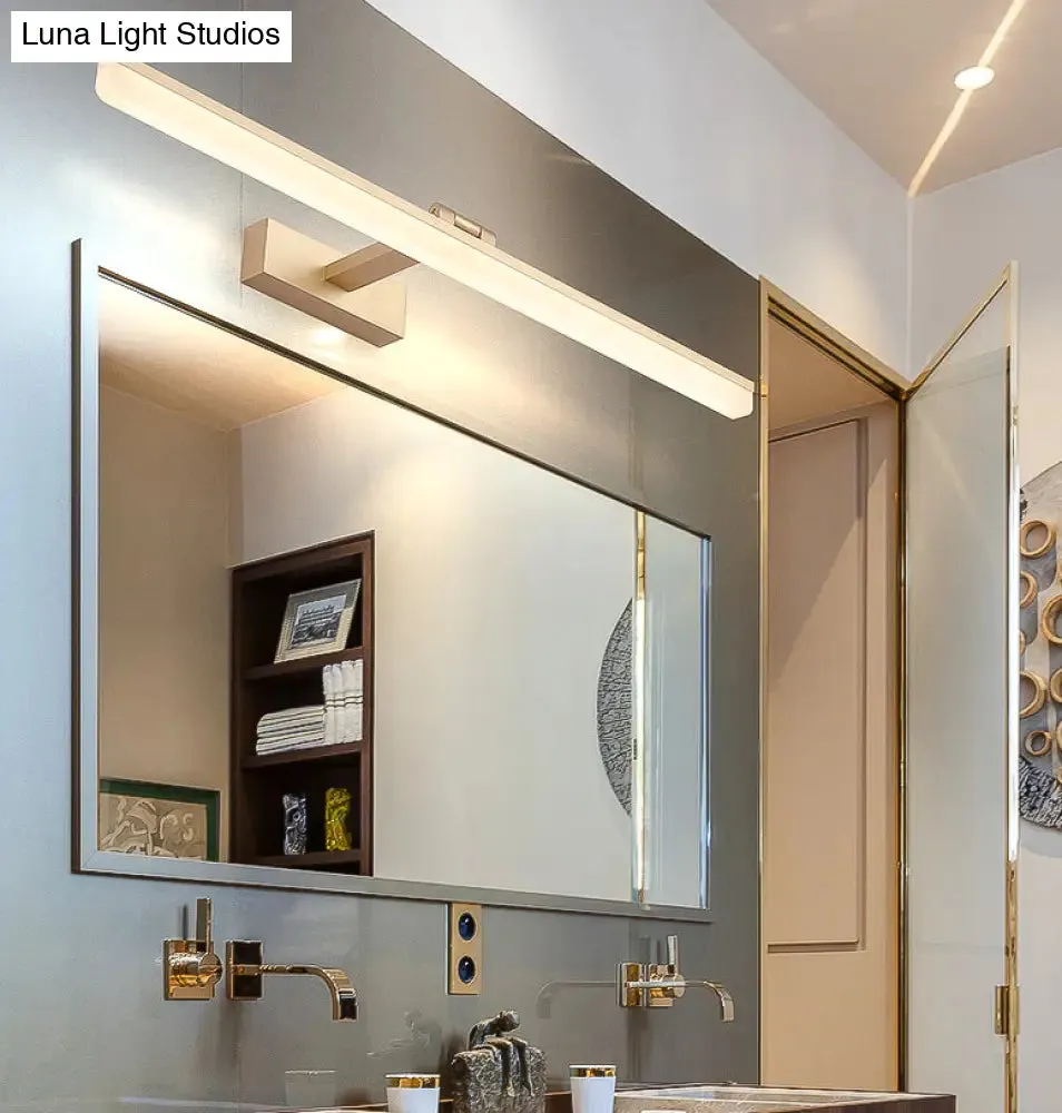 Modern LED Bathroom Mirror Cabinet Light in 3 Color Finishes