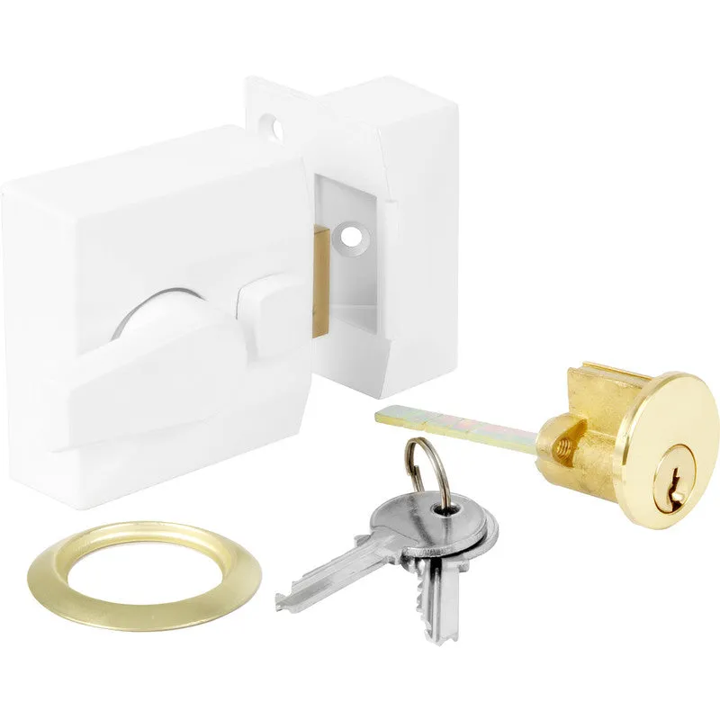 Night Latch White
