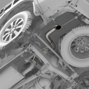 NYTOP Titainum Axle Dump Exhaust | 2024  Toyota Land Cruiser