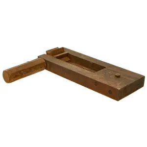Original British WWI / WWII Wood Air Raid Alarm / Gas Rattle