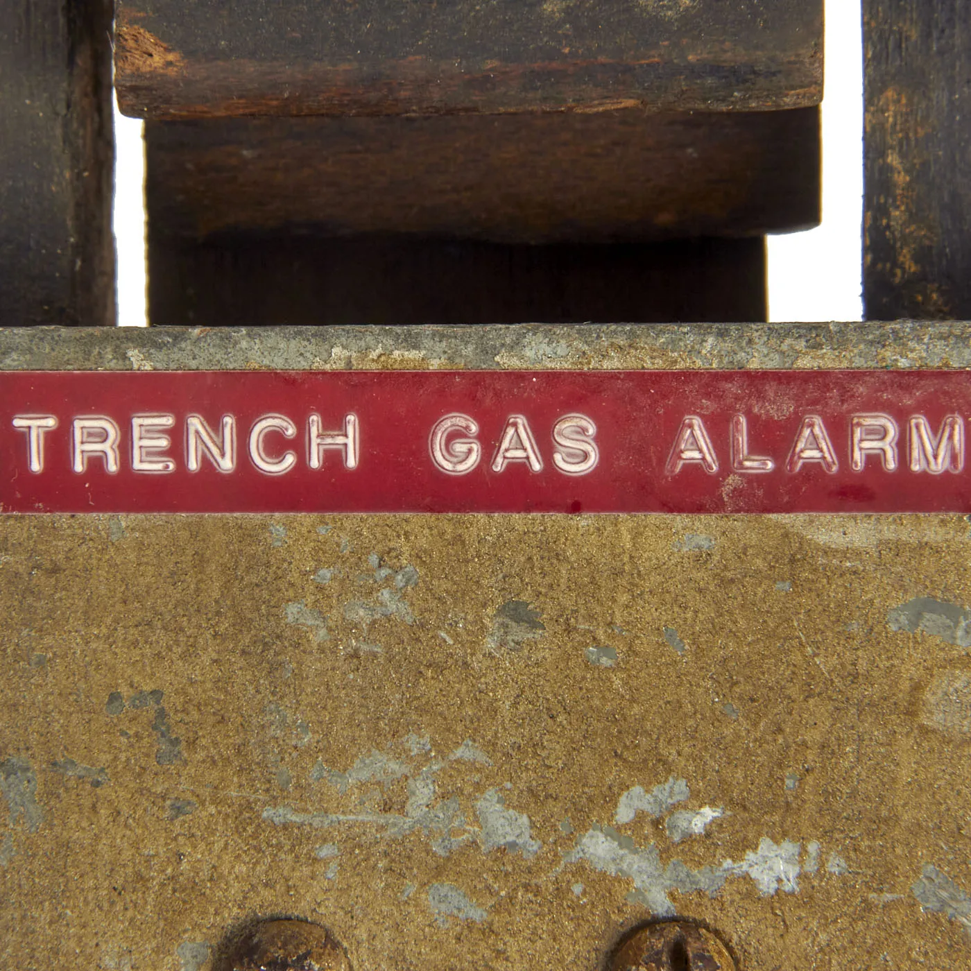 Original British WWII Wood Air Raid Alarm / Gas Rattle