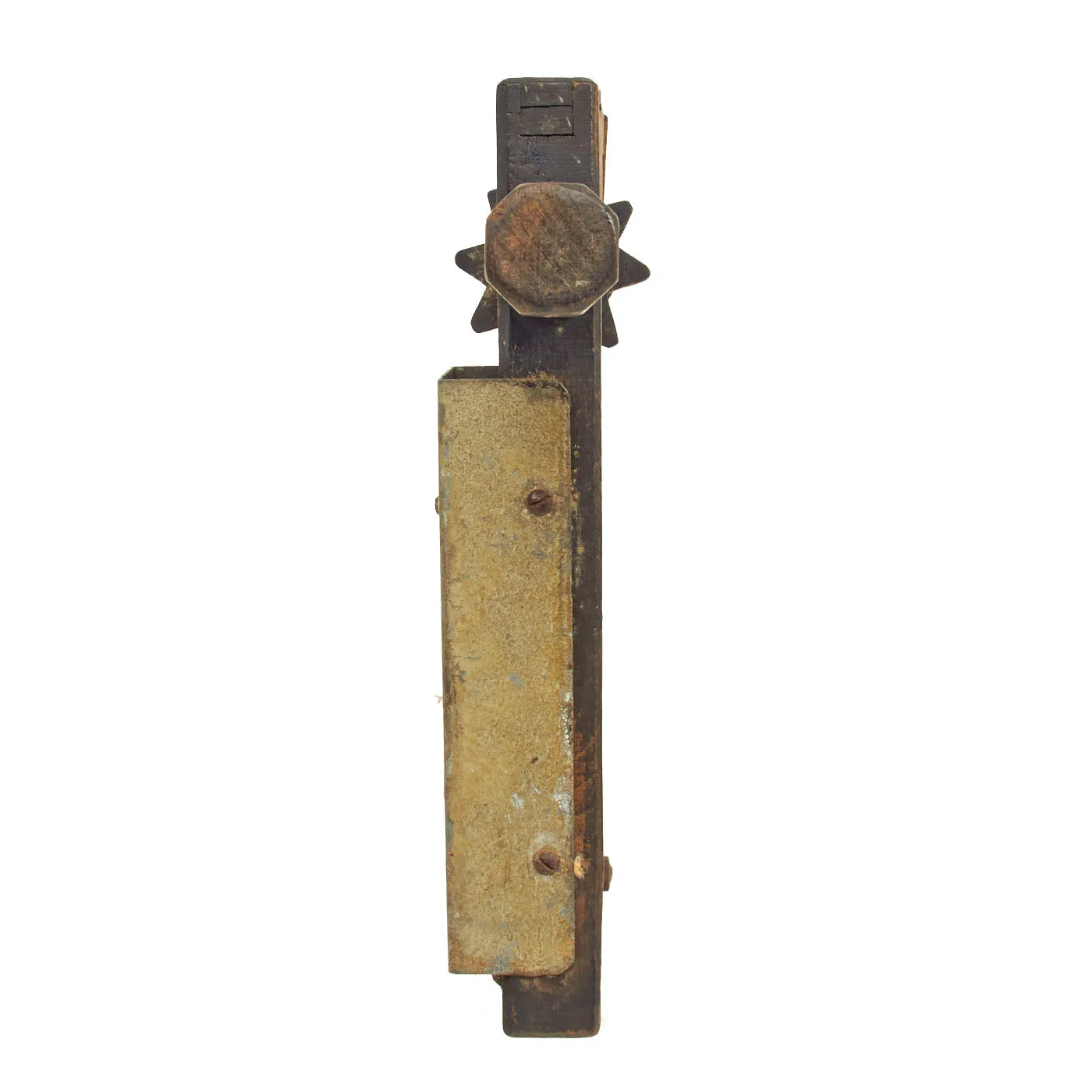 Original British WWII Wood Air Raid Alarm / Gas Rattle