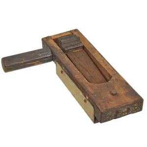 Original British WWII Wood Air Raid Alarm / Gas Rattle