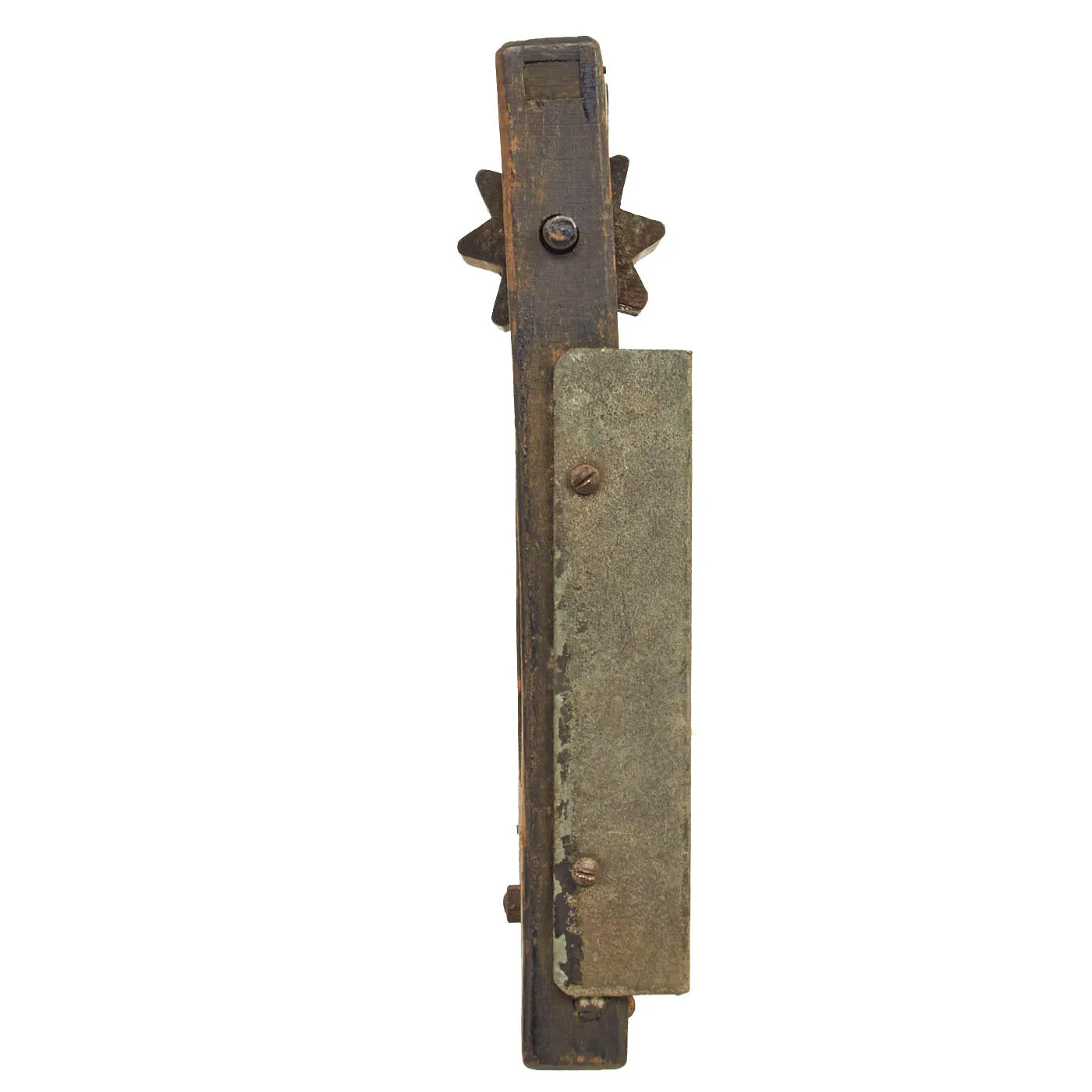 Original British WWII Wood Air Raid Alarm / Gas Rattle
