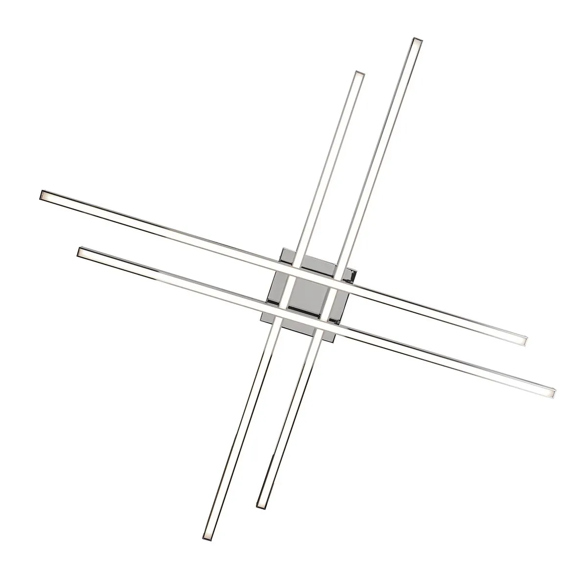 Parallax 42 in. LED Flush Mount Light Selectable CCT Black Finish