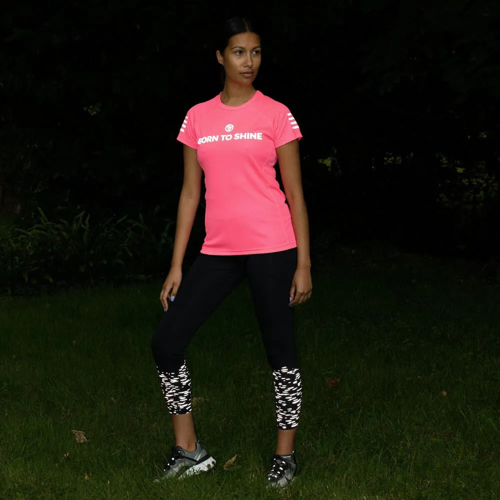 Proviz Womens Short Sleeve Top - Born to Shine