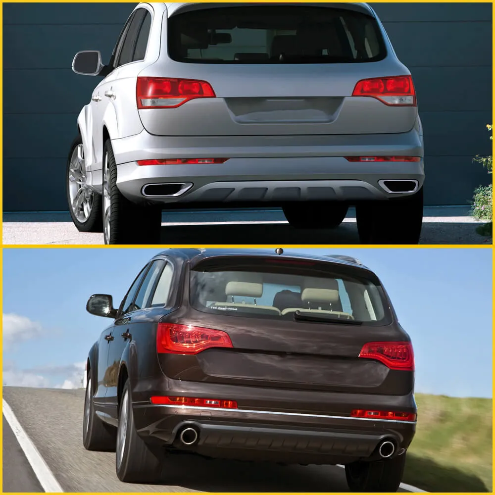 Rear Bumper Reverse Tail Light Fog Lamp Compatible with 2006-2015 Audi Q7 (US version only)