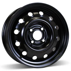 RSSW Steel Wheel 14X5.5 4X100 ET 44.5MM Bore 59.1MM Black Steel Rim