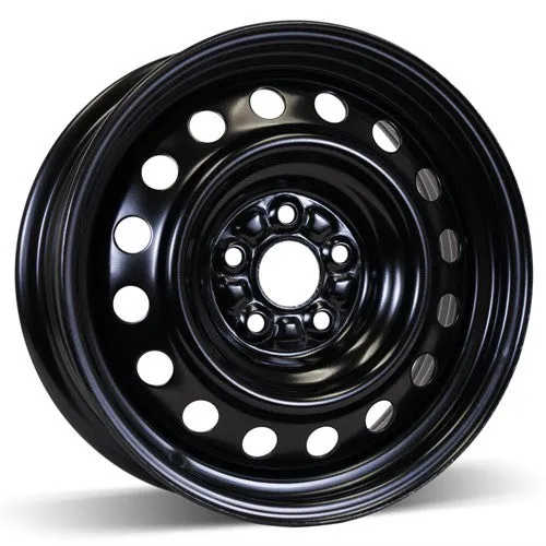 RSSW Steel Wheel 15X6 5X100 ET 33MM Bore 54.1MM Black Steel Rim