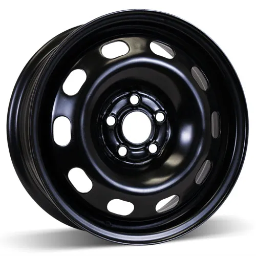 RSSW Steel Wheel 15X6 5X100 ET 36.5MM Bore 57.1MM Black Steel Rim