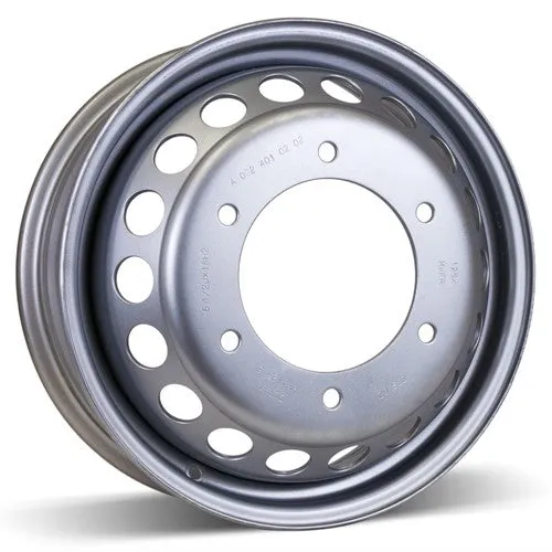 RSSW Steel Wheel 16X5.5 6X205 ET 132MM Bore 161MM Silver Steel Rim