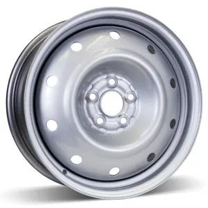 RSSW Steel Wheel 16X6.5 5X100 ET 55MM Bore 56.1MM Silver Steel Rim