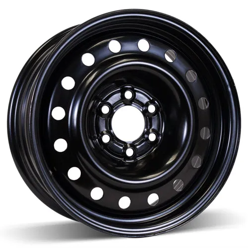 RSSW Steel Wheel 16X6.5 6X114.3 ET 25MM Bore 71.5MM Black Steel Rim