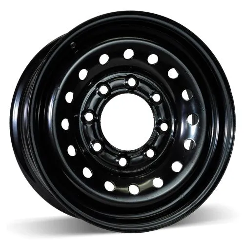 RSSW Steel Wheel 16X6.5 8X165.1 ET 28MM Bore 117MM Black Steel Rim