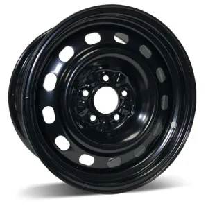 RSSW Steel Wheel 16X7 5X114.3 ET 12MM Bore 70.5MM Black Steel Rim