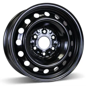 RSSW Steel Wheel 17X7.5 6X139.7 ET 55MM Bore 93.1MM Black Steel Rim