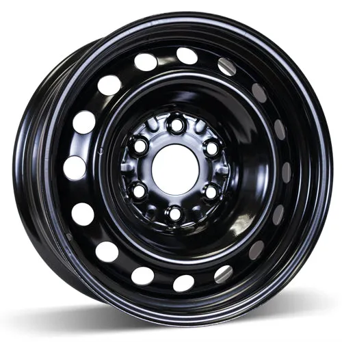 RSSW Steel Wheel 17X7.5 6X139.7 ET 55MM Bore 93.1MM Black Steel Rim