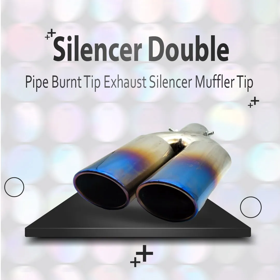 Silencer Double Pipe Burnt Tip Exhaust Silencer Muffler Tip