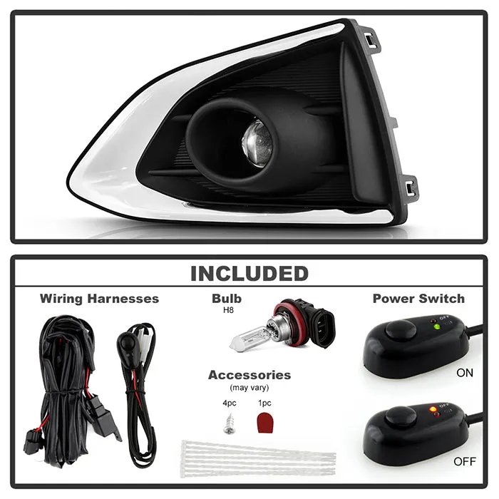 Spyder Fog Lights Chevy Cruze (19-22) [OEM Style w/ Switch] Clear Lens