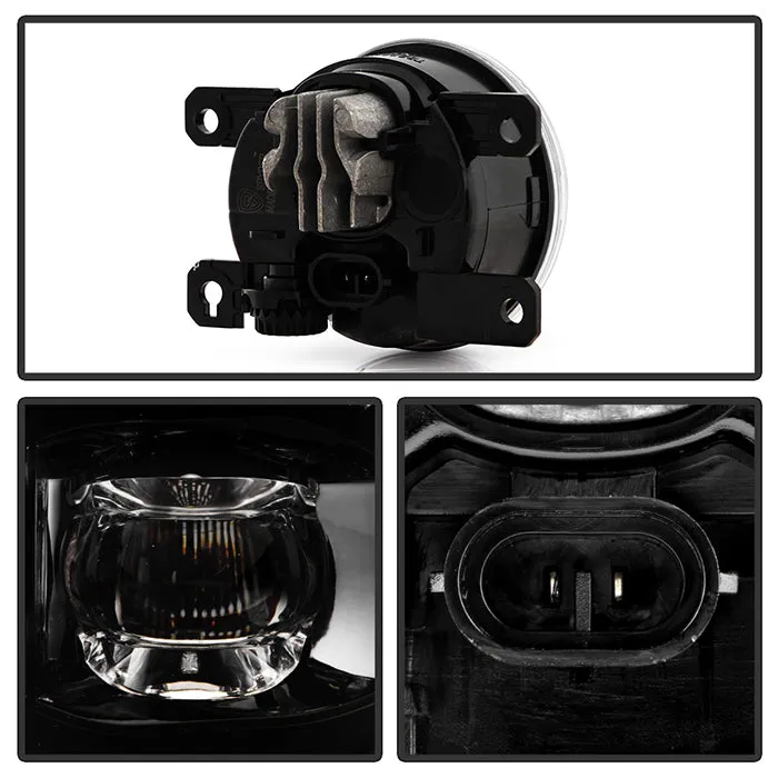 Spyder Full LED Fog Lights Ford Bronco (21-23) [OEM Style w/ Universal Switch] Black Housing